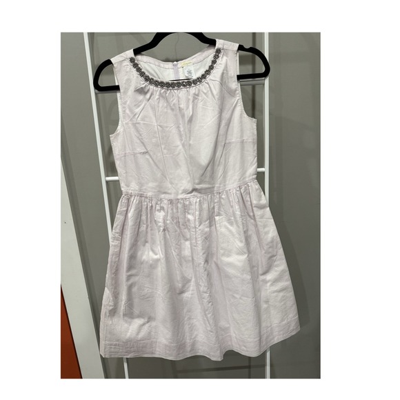 Crewcuts Other - Crewcuts J Crew Lavender Fit & Flare Sleeveless Rhinestone 100% Cotton Dress 14